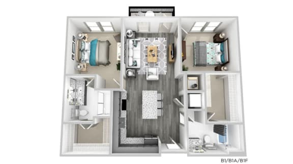 2 bedroom floor plan  the crossings at city park apartments