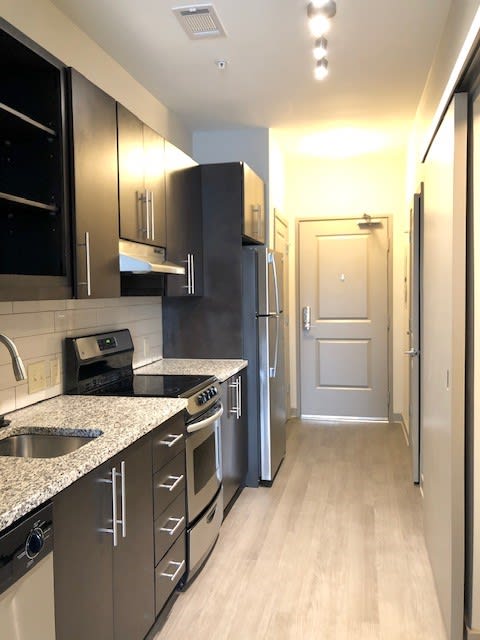 Fully Equipped Kitchen With Modern Appliances at Station 40, Nashville, TN, 37209