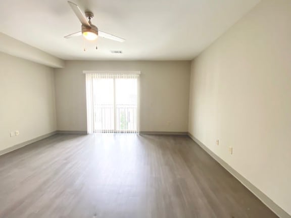 Spacious Living Room With Private Balcony at Station 40, Nashville, TN, 37209