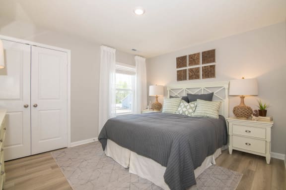 Bedroom at Jackson Run Townhomes, Whitestown, 46075