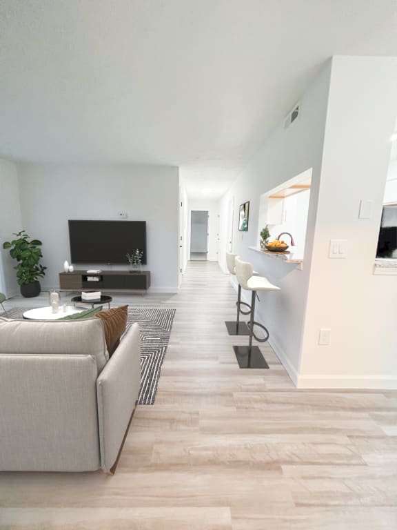 Living Room at Hilltop Apartments, Cincinnati, 45213-2638