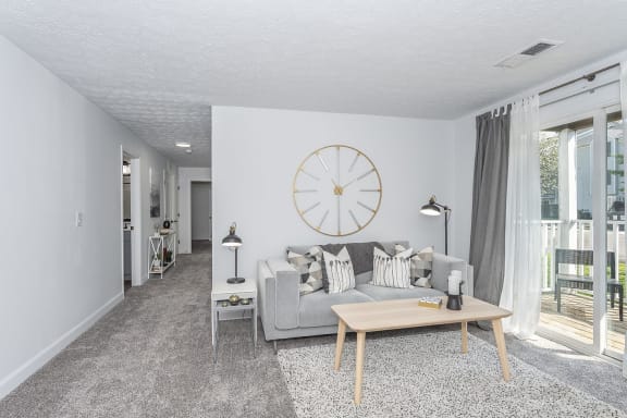 Spacious Living Space at Hilltop Apartments, Cincinnati, Ohio