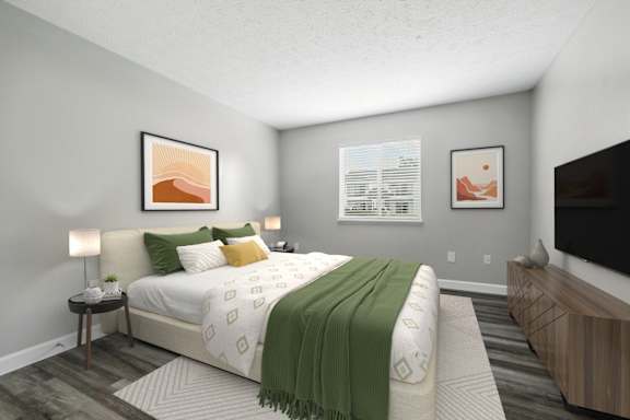 Beautiful Bright Bedroom at Hanna Village, Indianapolis Indiana