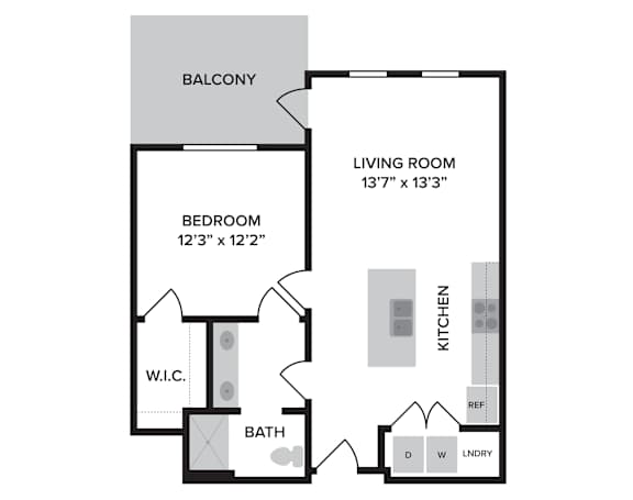 Bartholomew handicap Floor Plan at The Ridge, Cincinnati Ohio