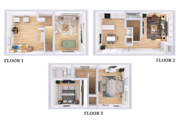 2 bed 2 bath K at Parkside at Maple Canyon Apartments, Columbus, OH, 43229