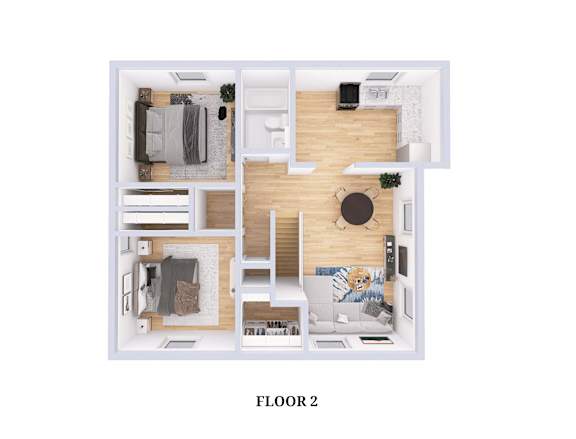 2 bed 2 bath A at Parkside at Maple Canyon Apartments, Columbus, 43229