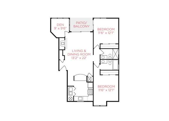 A black and white image of a floor plan for a home.