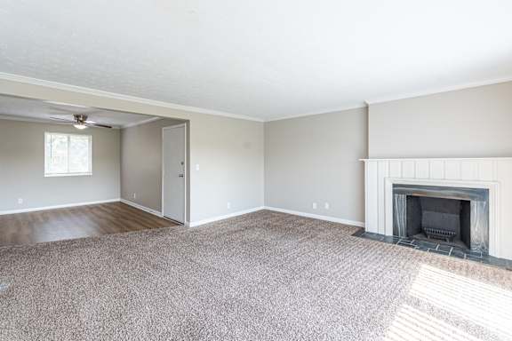 Living room at Trails at Mariemont, Cincinnati, OH
