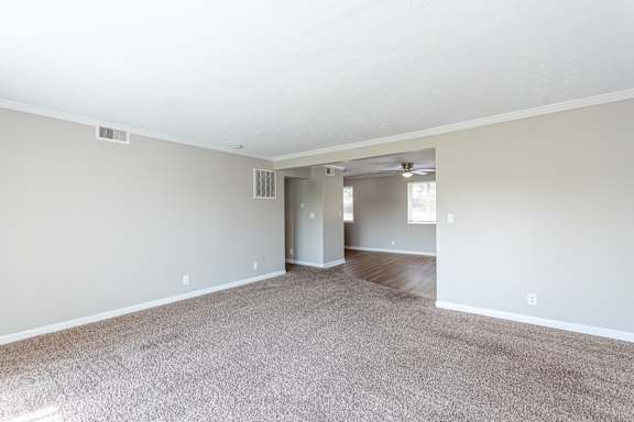 Bright living room at Trails at Mariemont, Ohio, 45227