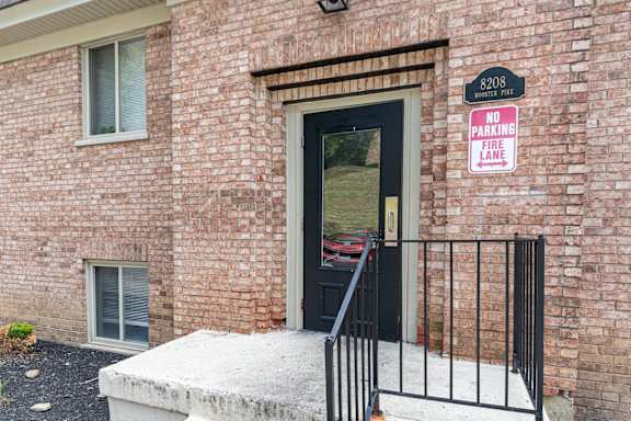 Front door of home at Trails at Mariemont, Ohio, 45227
