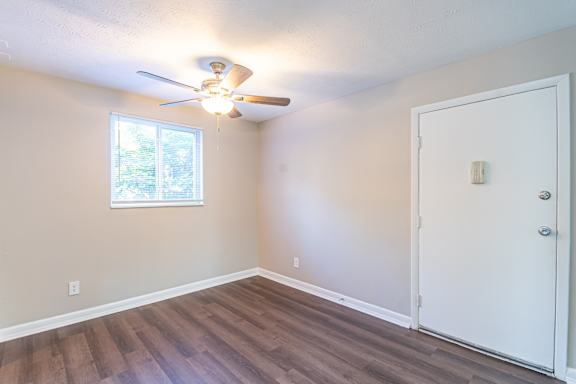 Unfurnished room with window and ceiling fan at Trails at Mariemont, Cincinnati, 45227