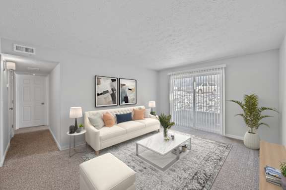Living Room at The Apex, Cincinnati, OH