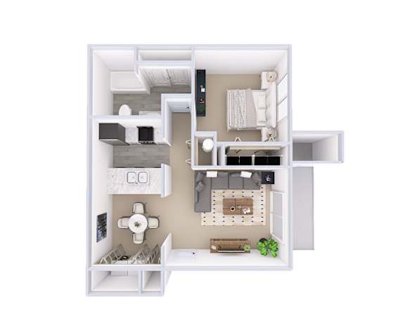 Camden Floor Plan at Hanna Village, Indiana, 46227
