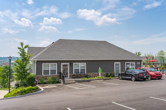 Clubhouse Exterior at Hilltop Apartments, Cincinnati, OH
