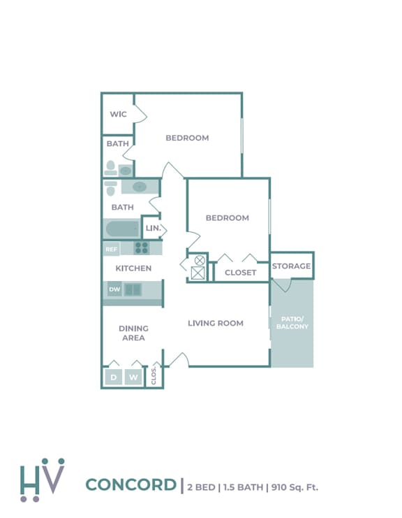 Concord Floor Plan at Hanna Village, Indianapolis