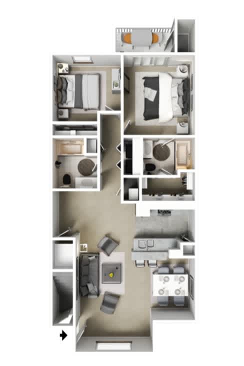 A series of images showing different room layouts.