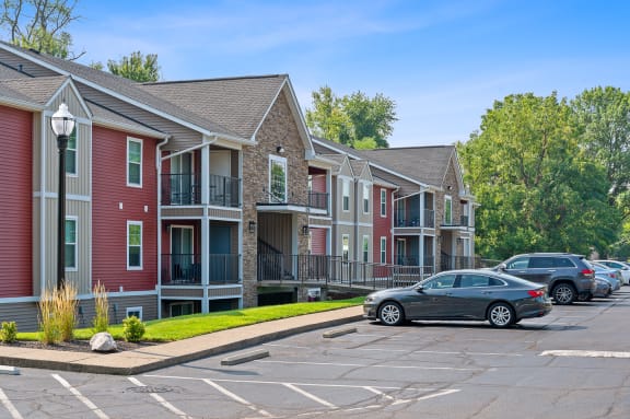 Properties with parking lot at Galbraith Pointe Apartments and Townhomes, 45231