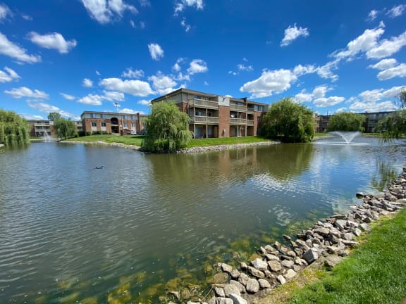 Lake side view at Lawrence Landing, Indianapolis, 46226