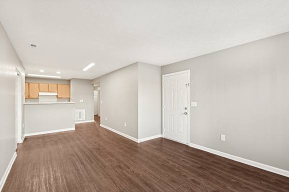 A Empty large room at Waterfront Pointe, Indianapolis Indiana