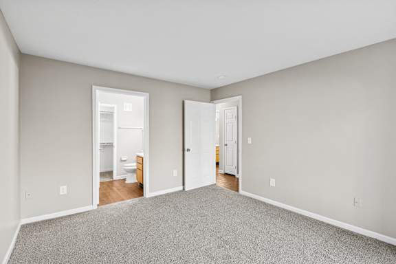 A large empty room at Waterfront Pointe, Indianapolis, IN 46214