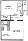 the schematic diagram of the floor plan of a house
