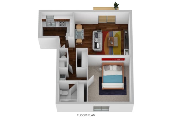 Floor Plan Floor Plan at Indian Creek Apartments*, Cincinnati, Ohio