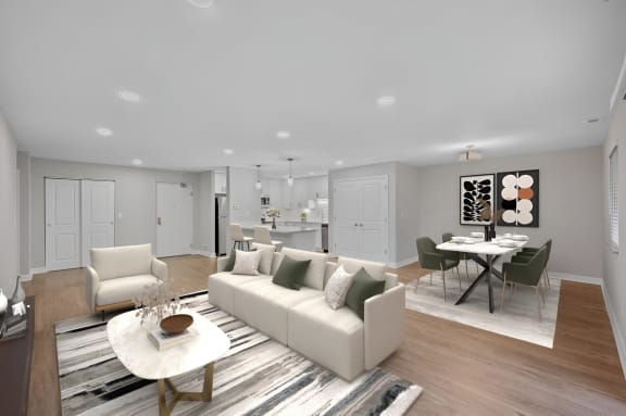 Living And Dining at Indian Creek Apartments*, Cincinnati, Ohio
