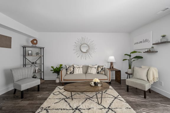 Spacious Living Area at Ivy Hills Living Spaces, Ohio