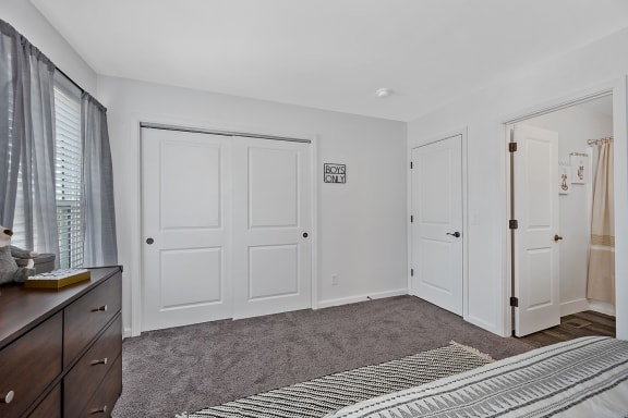 a view of a room with a projection of words on the wall at Ivy Hills Living Spaces, Cincinnati