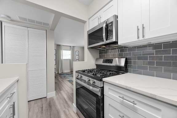 Functional Kitchen at The Rand Apartments, Columbus, OH, 43227