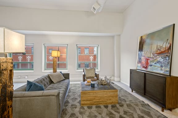 Couch at The Lofts at Shillito Place, Ohio