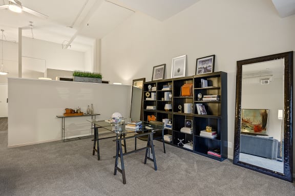 Shelves for storageat The Lofts at Shillito Place, Cincinnati, Ohio
