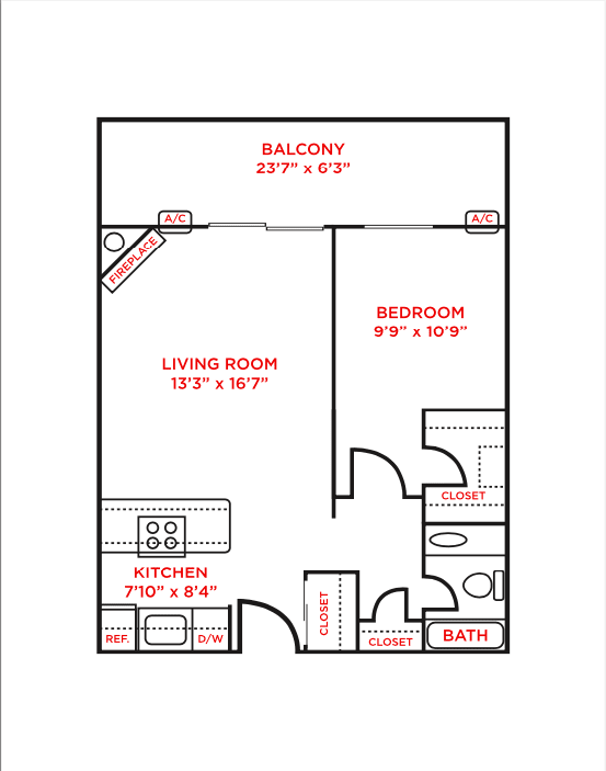 Floor Plans of Mt. Adams Apartments Cincinnati Apartments
