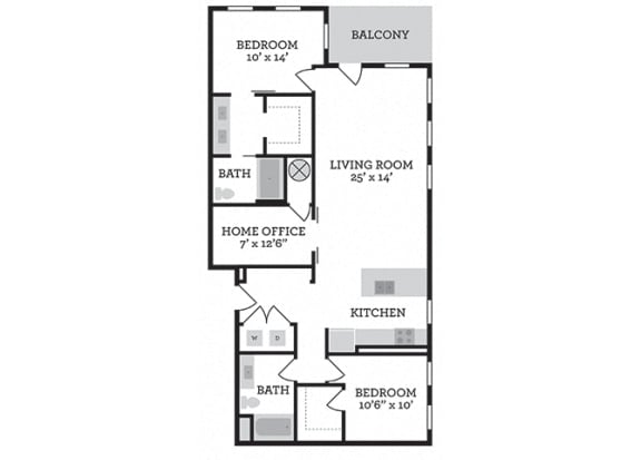 norwell-01 Floor Plan at Four23/Hoge, Ohio