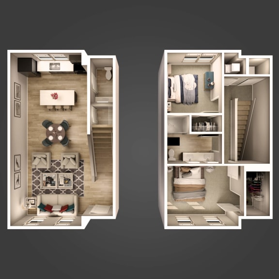 Floor Plan  Barnett Townhome at Adelphi Quarter, Columbus, OH