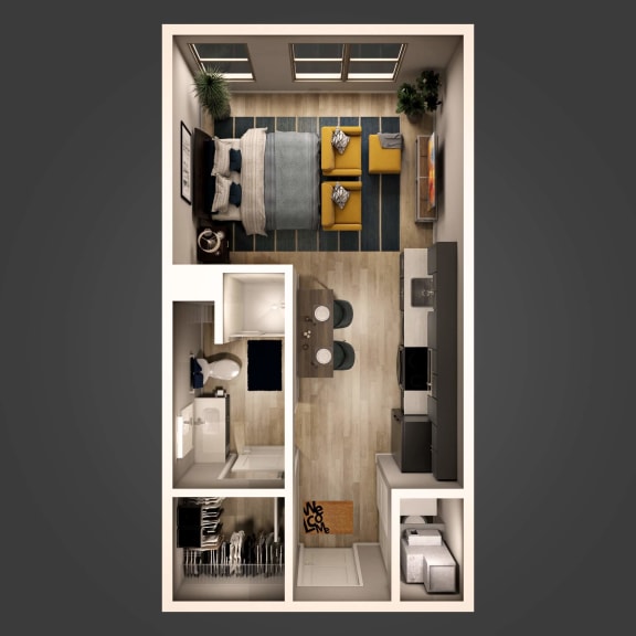 a bedroom floor plan of a 2100 sq ft apartment