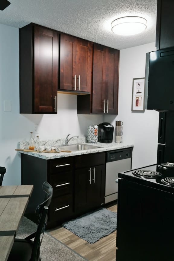 Efficient Appliances In Kitchen at Tall Timber Apartments, Cincinnati, OH, 45241
