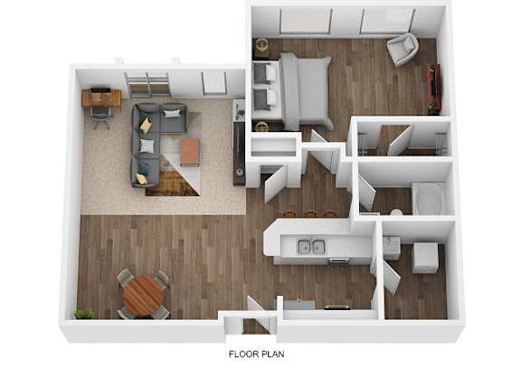 The Delta Queen Floor Plan at Roebling Row, Kentucky, 41011-1720