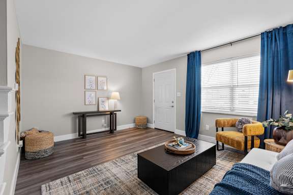 Spacious Living Space at The Rand Apartments, Ohio