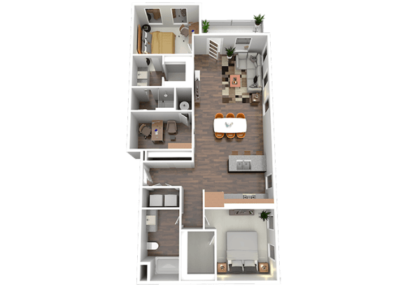 The Norwell Floor Plan at Four23/Hoge, Ohio, 45226