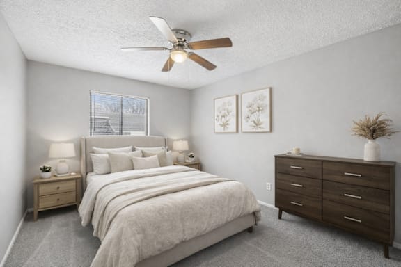 window above the bed at Timbercreek Apts, Columbus Ohio