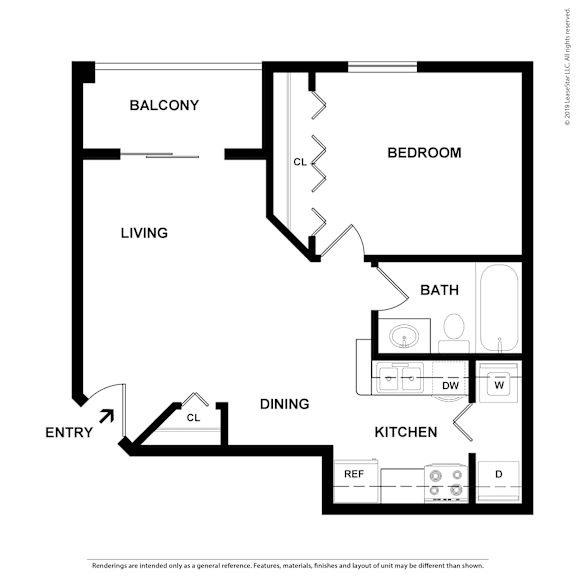 A black and white drawing of a house layout.
