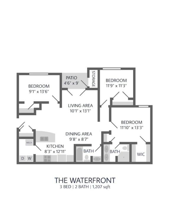 Waterfront Floor Plan at Waterstone Landing, Perrysburg, Ohio
