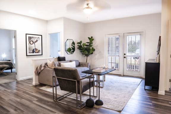a living room with a couch and a table at Waterstone Landing, Perrysburg, OH, 43551