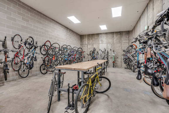Indoor Bike Storage at The Casey, 2100 Delgany, CO