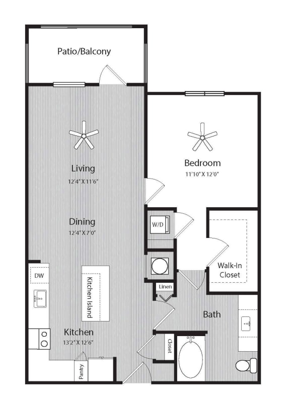 A2 floor plan at Windsor 335, Plantation, FL