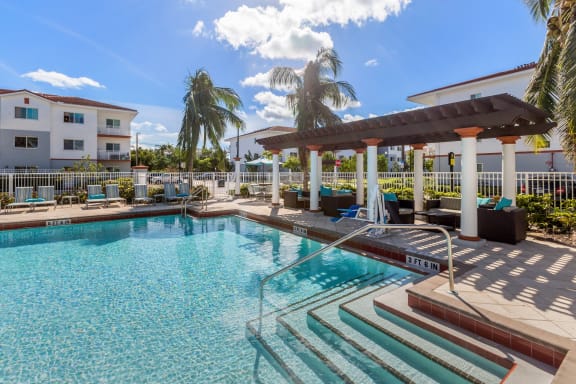 Resort Style Pool at Windsor Biscayne Shores in North Miami