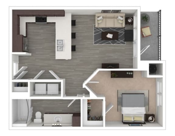 Floor Plan at Centric LoHi by Windsor, Colorado, 80211