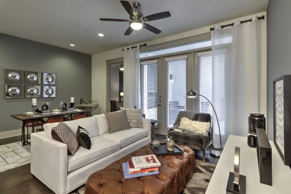 Private balconies or patio in select apartments at Windsor Fitzhugh, Dallas, TX