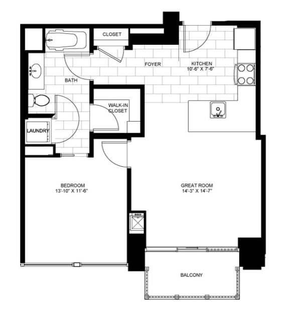 Floor plan at Flair Tower